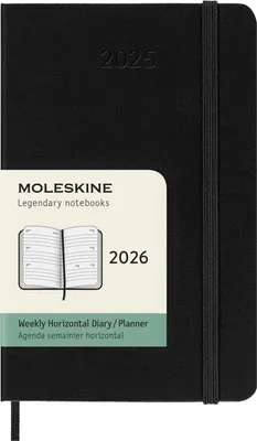 Produktbild von MOLESKINE Taschenkalender 2026 Wochen P/A6 Hardcover schwarz