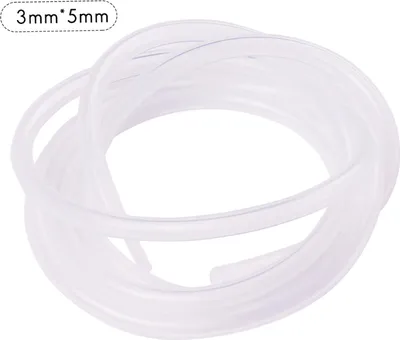 Obrázok produktu pre Transparent Food Grade Silicone Tube Flexible Hose Pipe Silicone Tubing for Dosing Pump Peristaltic Pump for Aquarium Lab Chemical Analytical Water Liquid 1M Long, 3mm*5mm