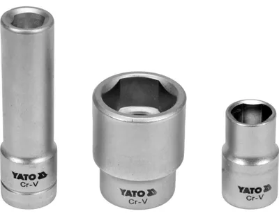 Obrázek produktu pro Yato YT-17525, Sada zdířek, 1/2", Imperiální, 3 hlava/hlavy
