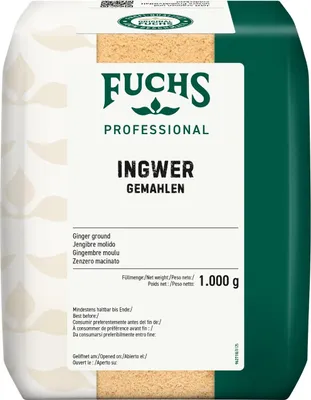 Immagine prodotto di Fuchs 380765003 Fuchs Ingwer gemahlen Gewürz, 1,0 kg
