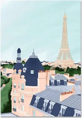 Produktbild von Malen nach Zahlen – Eiffelturm, 50x40 cm, mit Rahmen, kreativ