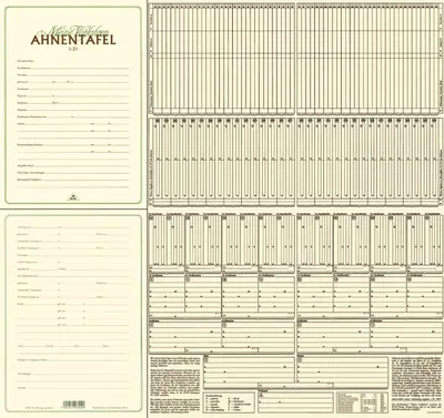 Produktbild von RNK Verlag Ahnentafel "Meine Vorfahren", DIN A2