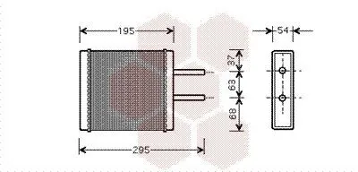 Produktbild von VAN WEZEL 83006047 Wärmetauscher Innenraumheizung Kühler für KIA CLARUS (K9A) CLARUS Kombi (GC)