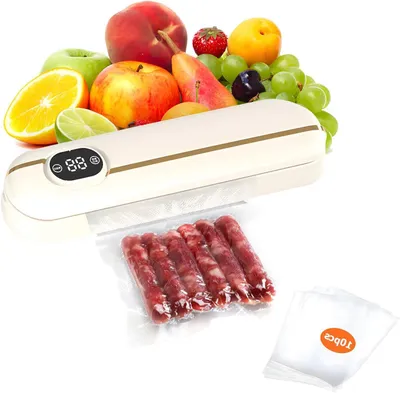 Immagine prodotto di Macchina per il sottovuoto - Sigillatrice per alimenti - Conservazione degli alimenti - Funzionamento automatico - 28 cm - Colore nero