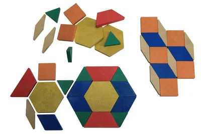 Produktbild von 40 geometrische Legeplättchen