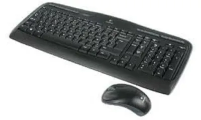 Produktbild von Logitech Wireless Combo MK330, Volle Größe (100%), Kabellos, RF Wireless, AZERTY, Schwarz, Maus enthalten