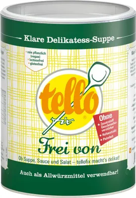 Produktbild von tellofix Klare Delikatess-Suppe 'Frei von' 650g