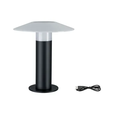 Obrázok produktu pre Paulmann Vonkajšia mobilná stolová lampa Portino 390lm, 3000K, 5V, nabíjanie cez USB, odolná proti striekajúcej vode