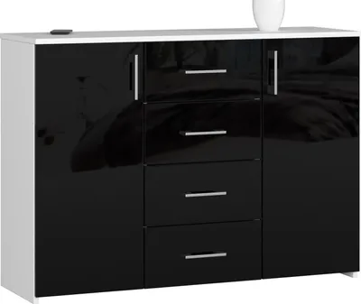 Image de Akord Buffet Meuble De Rangement Pratique Et Élégant 110X35X80 Cm