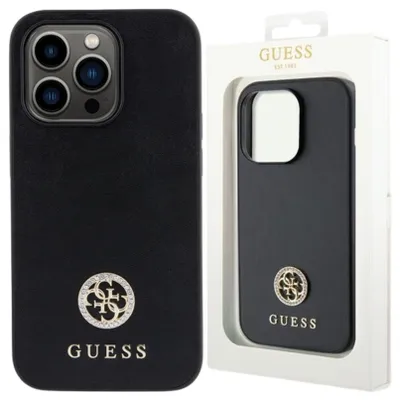 Zdjęcie produktu dla Guess Guhcp13Lps4Dgpk Iphone 13 Pro 6.1 Czarny/Black Hardcase Strass Metal Logo