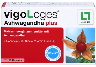Obrázek produktu pro vigoLoges Ashwagandha plus kapsle, 60 kapslí, 60 kapslí