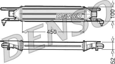 Produktbild von DENSO DIT09106 Ladeluftkühler LLK für FIAT GRANDE PUNTO (199) Turbo Intercooler