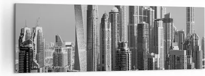Produktbild von Bild auf Leinwand - Leinwandbild - Einteilig - Wolkenkratzer Fotografie Dubai - 160x50cm - Wand Bild - Wanddeko - Wandbilder - Leinwanddruck - Bilder - Wanddekoration - Leinwand bilder - AB160x50-4388
