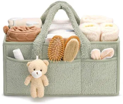 Image de Boîte de rangement pour couches, couleur verte