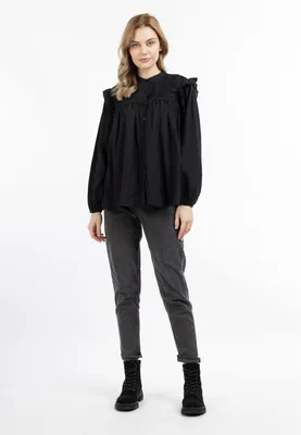 Image de Chemisier pour femme SAPORTA - noir, taille L