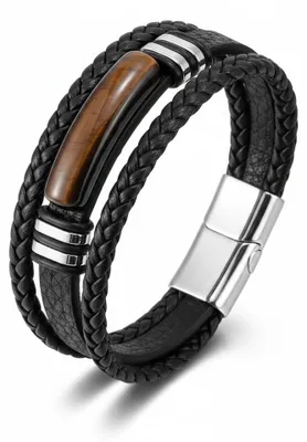 Zdjęcie produktu dla Bransoletka Tygrysie Oko stal 316L magnetyczna 21 cm