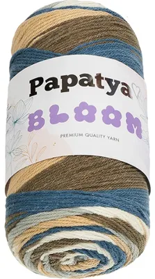 Produktbild von PAPATYA BLOOM - 100g / 335 m - Creme,Braun,Blau