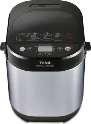 Produktbild von Tefal Pain Delice Brotbackautomat PF240E, 1 kg, Startzeitvorwahl, Timer, Warmhaltefunktion, 610 W, Schwarz