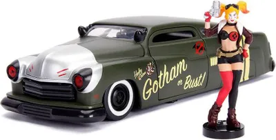 Obrázek produktu pro Jada Toys DC Bombshells Diecast Modell Hollywood Rides 1/24 1951 Mercury s figurkou Harley Quinn JADA30456
