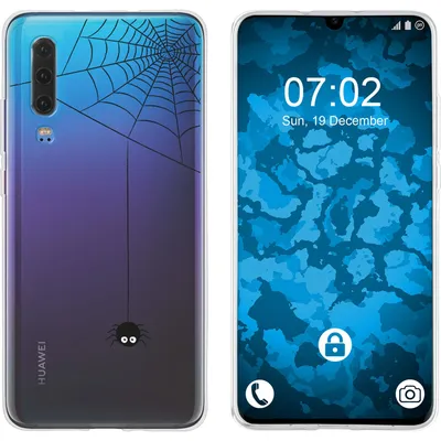 Produktbild von PhoneNatic Case kompatibel mit Huawei P30 Silikon-Hülle Herbst Spinne/Spider M3