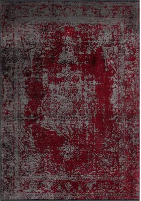Image de Tapis kilim tissé en coton avec motif abstrait REDTAGE