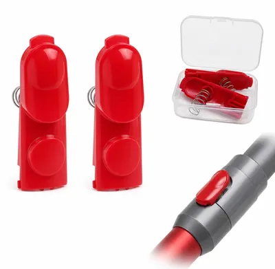 2 Entriegelungsknöpfe mit Feder für Staubsauger V7–V15