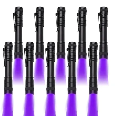 Immagine prodotto di 10 torce UV, mini lampade UV, luce ultravioletta