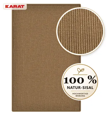 Produktbild von Sisal Teppich auf Maß Goa Naturteppich Läufer aus 100 % Sisal mit Latexrücken Taupe 200 x 150 cm