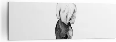 Produktbild von Bild auf Leinwand - Leinwandbild - Einteilig - Aquarell Frau Nacktheit - 160x50cm - Wand Bild - Wanddeko - Wandbilder - Leinwanddruck - Bilder - Wanddekoration - Leinwand bilder - AB160x50-4721
