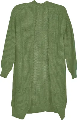 Produktbild von styleBREAKER Damen Grobstrick Cardigan mit aufgesetzten Taschen, Strickjacke ohne Verschluss, Strickmantel, Onesize 08010064