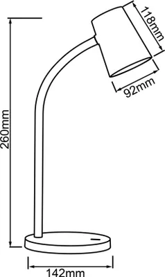 Produktbild von Brilliant G93098/05 Illa Tischleuchte mit Induktionsladeschale weiß