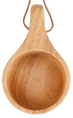 Imagen del producto de Taza de café con asa, portátil, de madera, para beber leche, té u otras bebidas, ideal para el hogar y la cocina