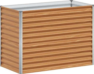 Produktbild von Hochbeet Hellbraun 98 x 50 x 68 cm Verzinkter Stahl