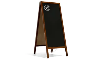 Produktbild von Kundenstopper - lackierter Holzrahmen 150x61cm