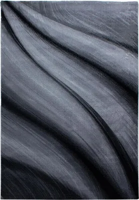 Produktbild von Kurzflor Teppich MIAMI Schwarz 80 x 150 cm