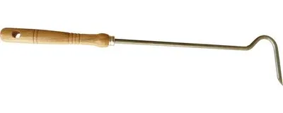 Produktbild von Feuerhaken Bertrams mit Holzgriff 250018 silber