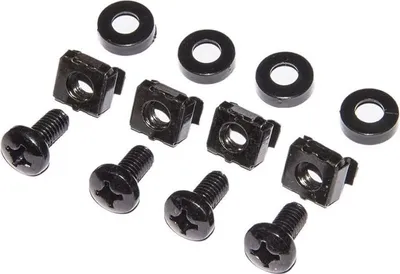 Obrázok produktu pre Link Accessori LKKIT50VN, Montážna sada, Plast, Oceľ, Čierna, 50 kusov