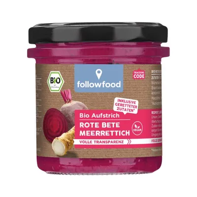 Immagine prodotto di Crema spalmabile biologica - Barbabietola rafano 135g
