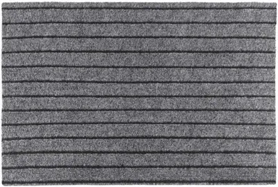 Produktbild von Textil-Fußmatte grau gestreift universal 60x40 cm