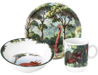 Produktbild von Seltmann Weiden Compact Kindergeschirr Set 3-teilig - Dino