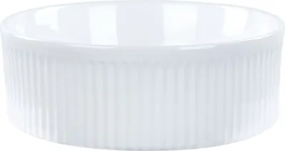 Obrázok produktu pre BELIANI Kúpeľňové umývadlo na dosku lesklé biele keramické 37 cm okrúhle moderný štýl