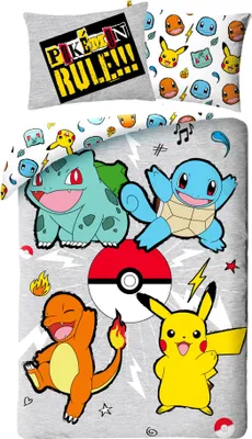 Produktbild von Jugendbettwäscheset 140X200 Pokemon Pikachu Mikrofaser