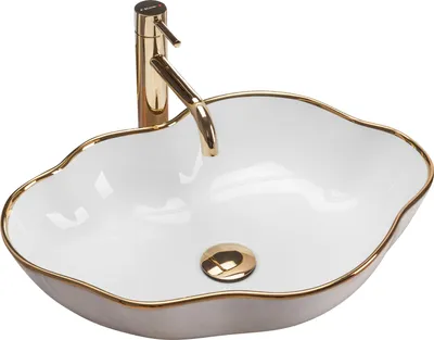 Produktbild von Aufsatzwaschbecken Rea Pearl  White Gold