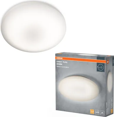 Immagine prodotto di OSRAM Orbis Pure LED plafoniera applique 300mm 15,5W, plafoniera in bianco con alloggiamento in alluminio, protezione IP20, per l'illuminazione decorativa della casa