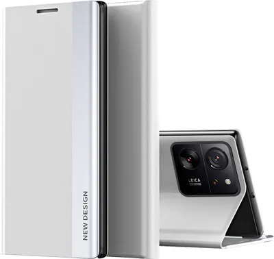 Produktbild von Hülle für Xiaomi 13T /13T Pro /Redmi K60 Ultra Leder PolyurethanKlapphülle Schutzhülle mit Standfunktion Weiß