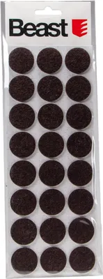 Produktbild von Selbstklebende Filzgleiter Möbelgleiter 24 Stück rund schwarz 28mm - Bodenschutz für Möbel