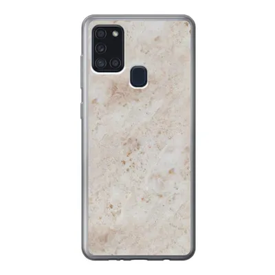Produktbild von MuchoWow® Handyhülle Schutzhülle Hülle für Samsung Galaxy A21s Marmor - Muster - Braun Silikon Softcase Handy Hülle - Hartschale