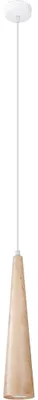 Image de Lampe suspendue SULA 1 en bois naturel 1xGU10 10W bois 120x8x8cm Sollux Lighting