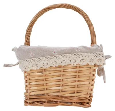 Immagine prodotto di Cesto da picnic in vimini intrecciato a mano, con rivestimento in cotone