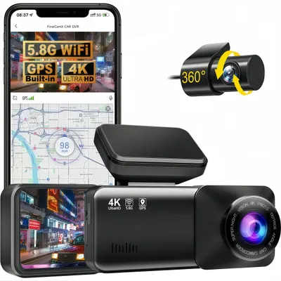 Produktbild von Auto Dashcam Vorne Hinten, 4K+GPS+5.8GHz WiFi, 2.89" Dashcam mit G-sensor, 170° Weitwinkel Autocamera, Nachtsicht & Parkmodus, WDR